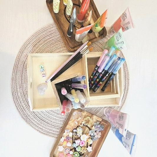 Matériel atelier décoration et personnalisation DIY de box en bois café créa cœur à romorantin lanthenay 