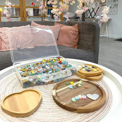 Atelier créatif dessous de verre en mosaïque activités ludiques à romorantin lanthenay chez Créa cœur 