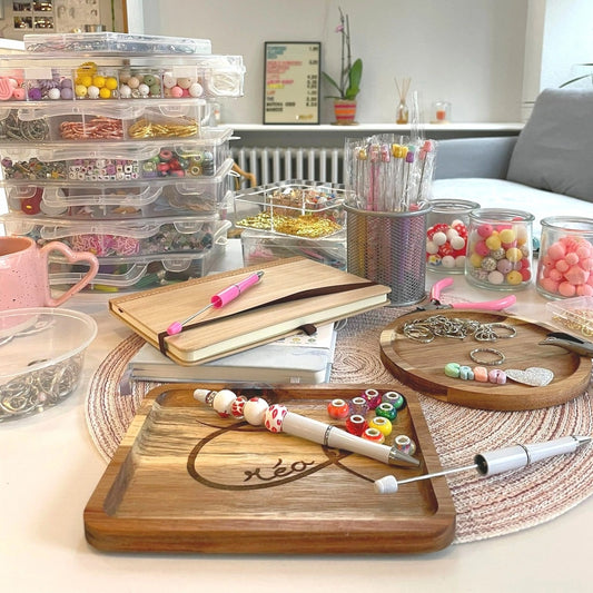 Atelier créatif et original de customisation de stylo avec perles à romorantin lanthenay chez Créa cœur 