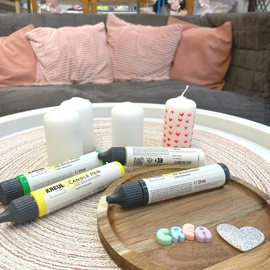 Atelier créatif décoration et personnalisation de bougie, activités à romorantin lanthenay chez Créa cœur 