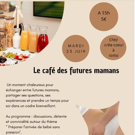 café pour futures mamans, prénatalité, grossesse parentalité