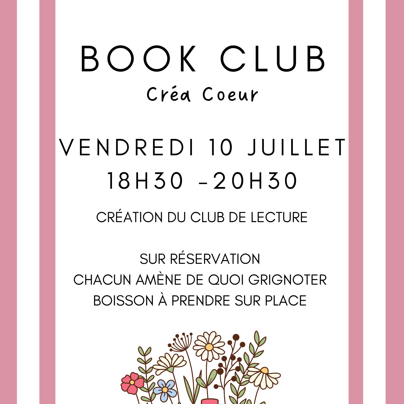 club de lecture, bookclub roman livre échange soirée zen