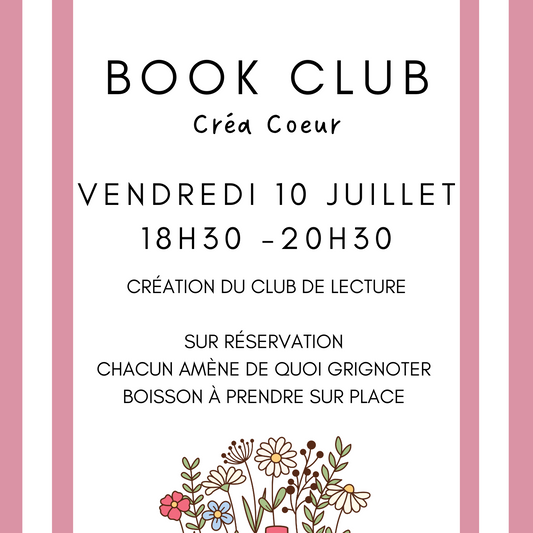 club de lecture, bookclub roman livre échange soirée zen