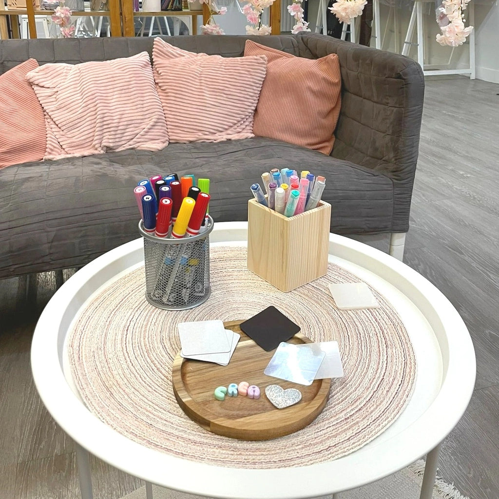 Personnalisation de badges ou d'aimants DIY atelier créatif a romorantin lanthenay chez Créa cœur 